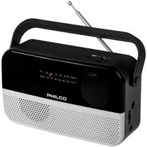 Radio Portatil Philco PRR1010BT-SL - AM/FM - Bluetooth - Aux - 110V / 60HZ - Preto e Cinza