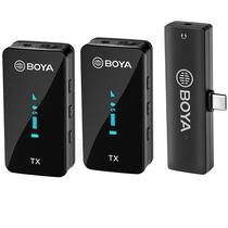 Microfone Boya BY-XM6-K6 Sem Fio USB-C - Preto (2TX+1RX)