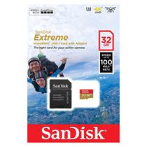 Cartao de Memoria Micro SD Sandisk Extreme 32GB 100MBS - SDSQXAF-032G-GN6AA