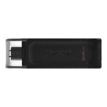 Pendrive Kingston Datatraveler 64GB USB-C/USB 3.2 - Preto DT70/64GB