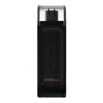 Pendrive Kingston Datatraveler 70 256GB Type-C 3.2 - Preto (DT70/256GB)