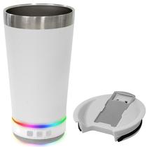 Copo Termico Prosper PC-07 de 473 ML com FM/Speaker/Bluetooth - Branco