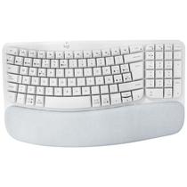 Teclado Sem Fio Logitech Wave Keys com Bluetooth Espanhol - Branco