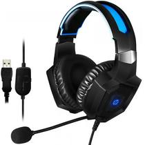 Headset Gaming HP H320 com USB/3.5 MM para PC - Preto/Prata