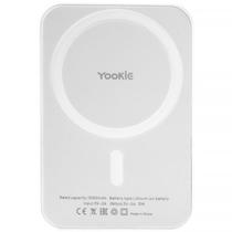 Carregador Portatil Yookie Y062 - 10000 Mah - USB-C - com Carga Magnetica - Branco