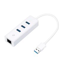 Hub Adaptador Multiporta TP-Link UE330 / USB 3.0 / 3X USB / 1X Ethern - Branco