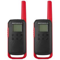 Walkie Talkie Ie Motorola T210 FRS / GMRS / 20 Milhas / Bivolt - Preto / Vermelho