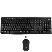 Kit Teclado Sem Fio Logitech Silent Wireless Combo MK295 Espanhol + Mouse - Preto