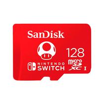 Cartao de Memoria Micro SD Sandisk Nintendo Switch 128GB 100MBS - SDSQXAO-128G-GNCZN