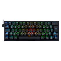 Teclado Gamer Redragon Fizz Pro K616-RGB-B Switch Red Sem Fio - Preto