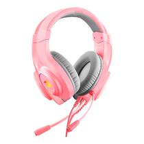 Fone de Ouvido Headset Gaming Redragon Hylas H260P-RGB (com Fio) - Rosa