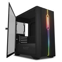 Gabinete Gamer Darkflash DLM23 Mid Tower - Preto (Caixa Danificada e Detalhes)