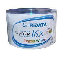 DVD-R Ridata 16X Inkjet White Tubo com 50