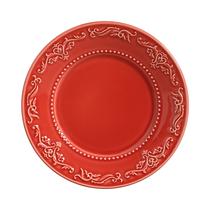 Plato para Postre Porto Brasil Acanthus 416484 20.5 CM Rojo