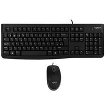 Kit Teclado Logitech MK120 USB Espanhol + Mouse - Preto