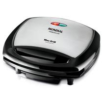 Grill Mondial Max Grill G-07 - 1200W - Sanduicheira - 110V - Preto e Prata