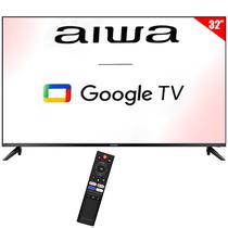 Smart TV LED 32" Aiwa AW32B4SM HD Google TV Wi-Fi/Bluetooth com Conversor Digital