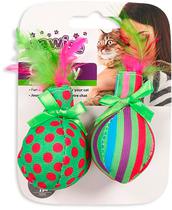 Brinquedo para Gato Verde - Pawise Cat Toy 28126 (2 Unidades)