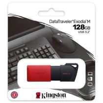 Pen Drive 128GB Kingston DTXM/128GB Exodia 3.2 BLK/Red