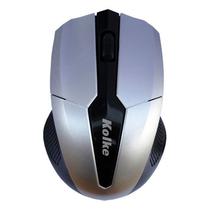 Mouse Kolke KEM-412 Sem Fio Preto/Prata