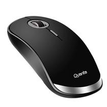 Mouse Sem Fio Quanta QTMS20 Ate 1.600 Dpi - Preto/Prata