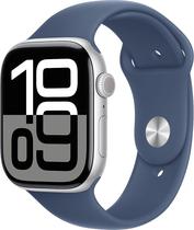 Apple Watch S10 (GPS) Caixa Aluminio Silver 46MM Pulseira M/L Sport Band Denim MWWM3LW