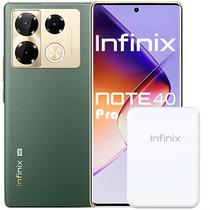 Smartphone Infinix Note 40 Pro 5G NFC Dual Sim de 256GB/8GB Ram de 6.78" 108+2+2MP/32MP - Vintage Green + Carregador Portatil Wireless