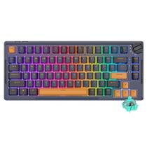 Teclado Mecanico Royal Kludge RKH81, 75%, RGB, Linear Wireless, s/Fio, Switch SKY Cyan, RKH81-SN-QC, Noite Estrelada