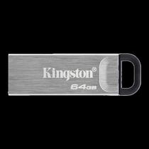 Pendrive Kingston Datatraveler Kyson 64GB USB 3.2 - Prata DTKN/64GB