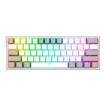 Teclado Gamer Redragon Fizz K617 RGB Switch Red Layout 60% - Branco