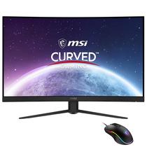 Monitor Gamer MSI G2422C 23.6" Full HD LED Curvo 180HZ / 1MS - Preto + Mouse