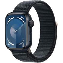 Apple Watch Series 9 Caixa de Aluminio Em Meia-Noite e Correia Esportiva Loop Em Cor Meia-Noite 45 MM MR9C3LL/A