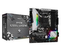 Placa Mãe Asrock B450M Steel Legend DDR4 Socket AM4 Chipset AMD B450 Micro ATX