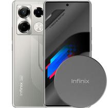 Smartphone Infinix Note 40 Pro+ 5G NFC Dual Sim de 256GB/12GB Ram de 6.78" 108+2+2MP/32MP - Grey + Carregador Wireless