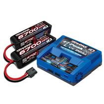 Pack Traxxas Carregador Dual #2973+2 Bateria 14.8V 6700MAH #2980X 2997