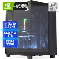 PC Gamer NZXT H9 Intel i9, 32GB, 1TB SSD M.2, Geforce RTX 4060TI 8GB 128BIT Black