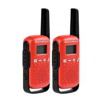 Walk Talk Motorola T-110 16MIL-25KM - Preto e Vermelho (Pilha AAA(3)