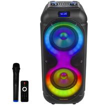 Caixa Karaoke KOLAV-M2802 2 8" 20.800 Watts P.M.P.O com Bluetooth/USB - Preta