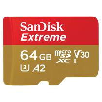 Cartao de Memoria Micro SD Sandisk Extreme 64GB 170MBS - SDSQXAH-064G-GN6MA