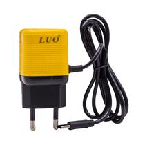 Carregador de Parede Luo LU-8190 USB-A / USB-C com Cabo USB-C - Preto/Amarelo