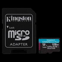 Cartao de Memoria Micro SD Kingston U3 128GB 170MBS Canvas Go - SDCG3/128GB