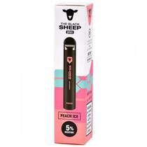 Vape Descartavel The Black Sheep Plus Peach Ice 2.4 ML Ate 600 Puffs - Preto/Rosa