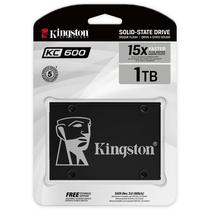 SSD Kingston KC600, 1TB, 2.5", SATA 3, Leitura 550MB/s, Gravacao 520MB/s, SKC600/1024G