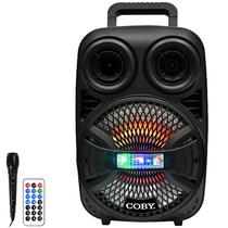 Caixa de Som Coby CY3360-863D 8" 2.000 Watts P.M.P.O com Bluetooth e USB Bivolt - Preta