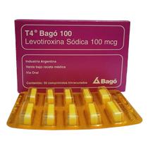 T4 Bago 100 Levotiroxina Sodica 100MCG com 50 Comprimidos.