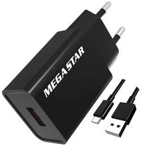 Carregador Megastar CH400N USB de 10 Watts + Cabo USB-C