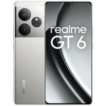 Smartphone Realme GT 6 RMX3851 NFC Dual Sim 256GB/12GB Ram de 6.78" 50+50+8MP/32MP - Silver Fluid (Anatel)