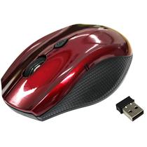 Mouse Mtek PMF433R Wireless / USB Nano - Vermelho e Preto