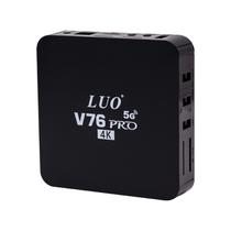Receptor TV Box Luo LU-V76 Pro / 5G / 4K Ucd / 256GB / 512GB / Android 14.1 - Preto