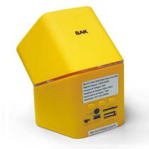Ant_Bak Speaker BK-S237 USB/ Gir/ CNT/ LED/ TF/ Amarelo